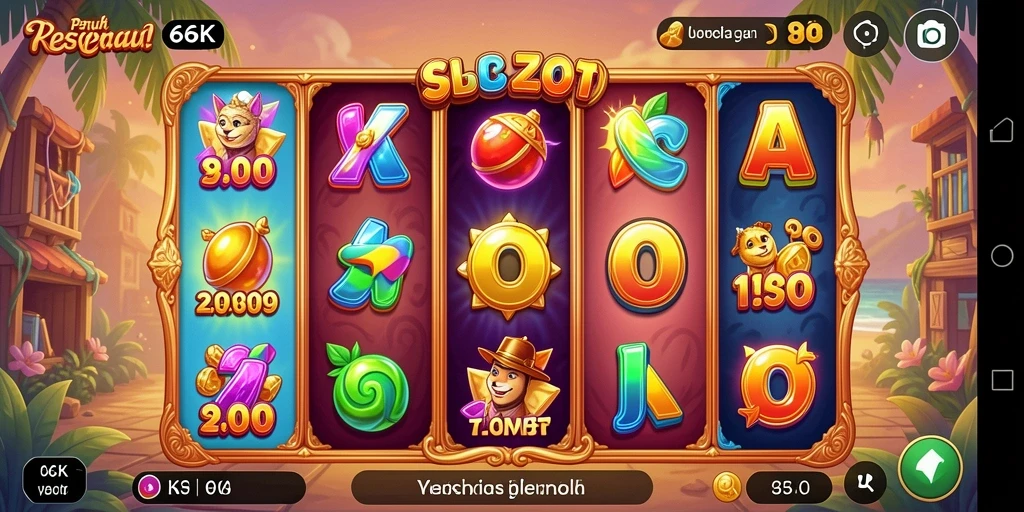 Tampilan utama game Slot 66K yang menarik dan seru.