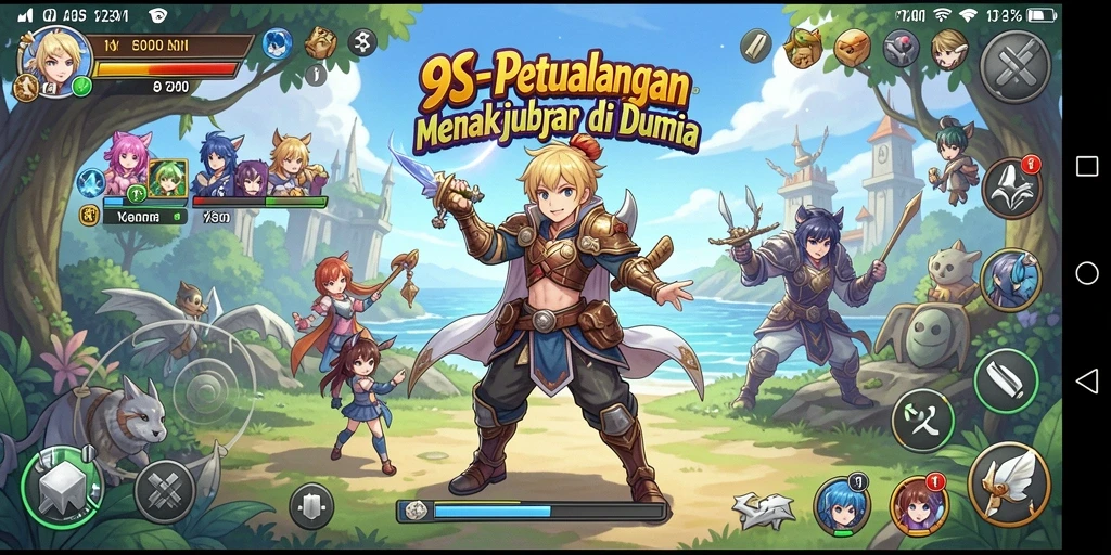 Gameplay menarik di dunia anime yang penuh warna.