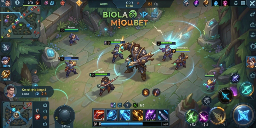 Tampilan gameplay seru dan strategis di BIOLABET.