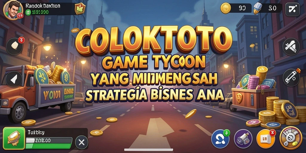 Screenshot gameplay COLOKTOTO menampilkan keseruan membangun bisnis Tycoon.