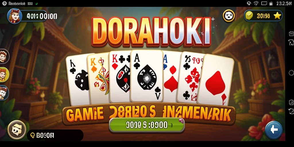 Tampilan gameplay DORAHOKI yang seru dan interaktif.