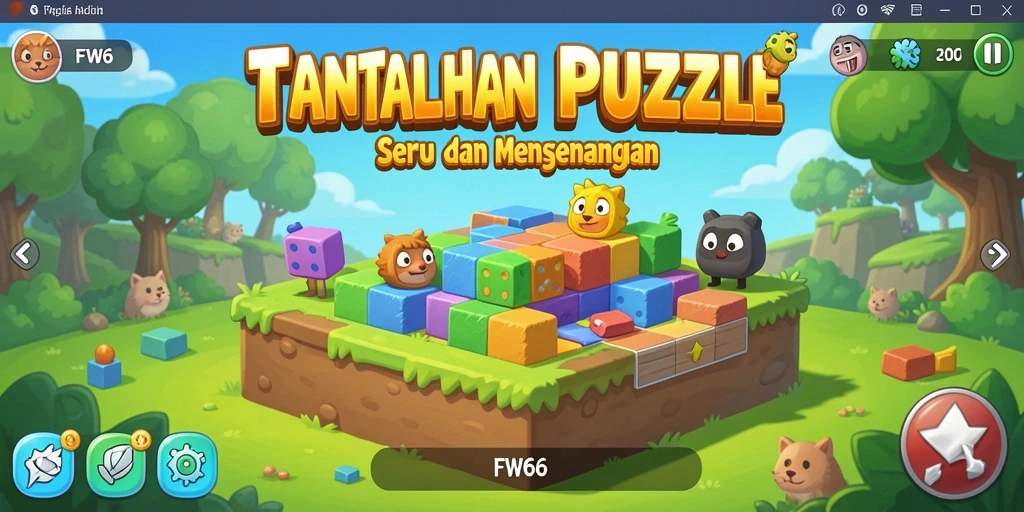 Tampilan gameplay FW66 dengan berbagai tantangan Puzzle yang menarik.