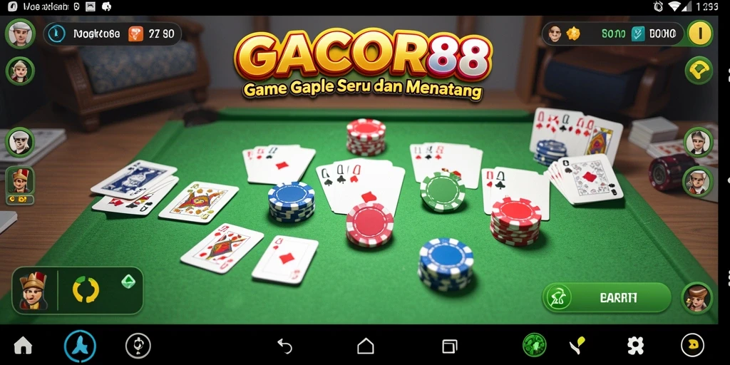 Tampilan gameplay GACOR88 yang seru dan interaktif.