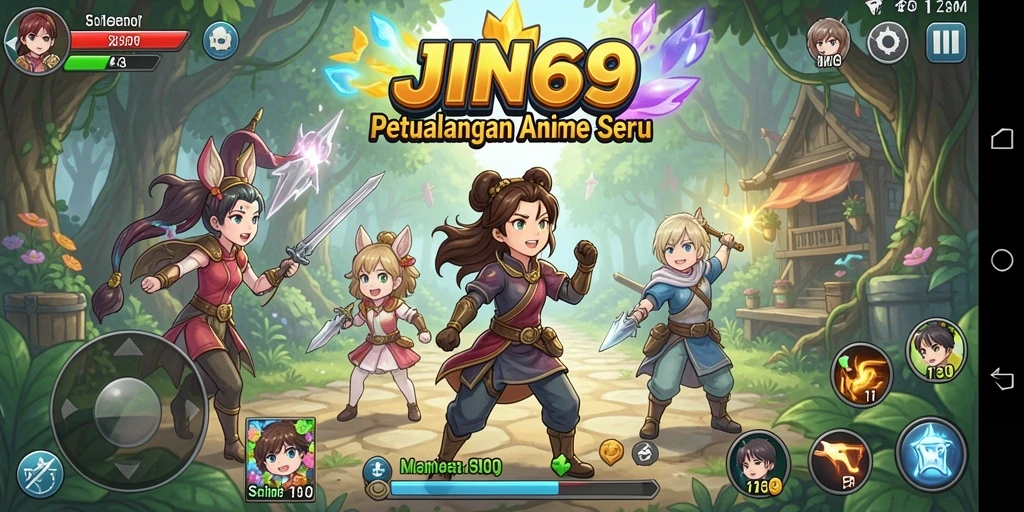 Tampilan gameplay seru dari JIN69 yang memukau.