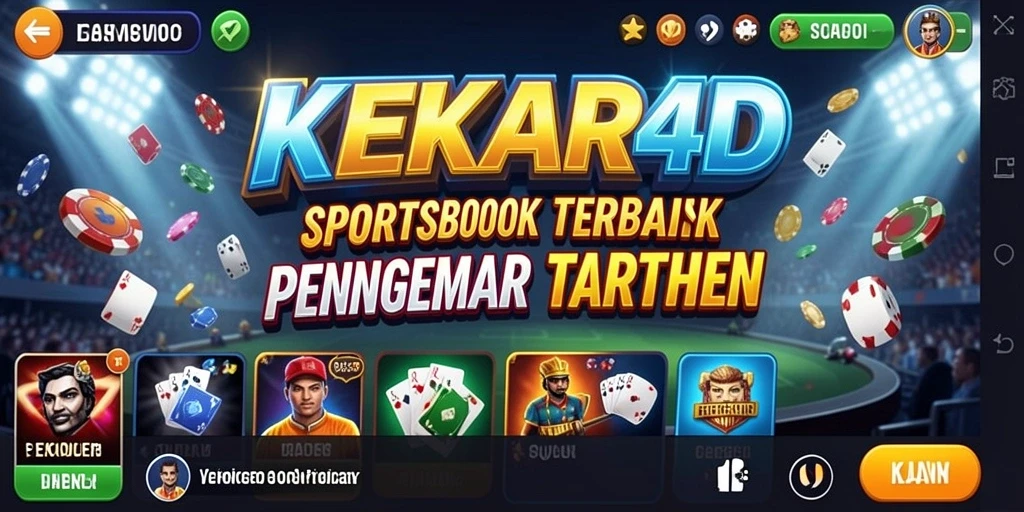 Screenshot gameplay <strong>KEKAR4D</strong> menampilkan berbagai pilihan taruhan olahraga.