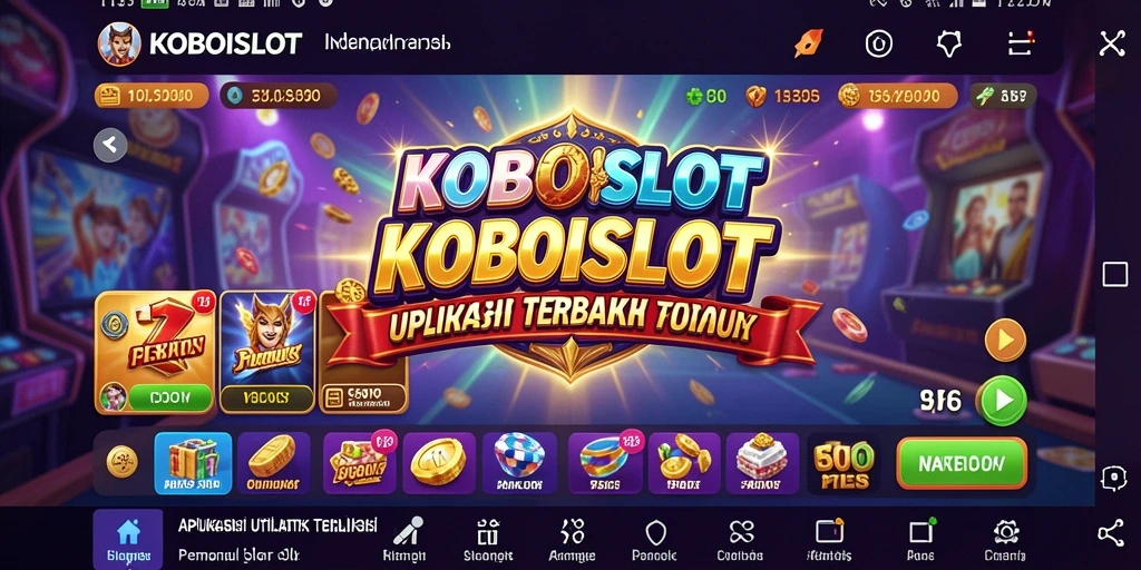 Tangkapan layar KOBOISLOT menampilkan antarmuka aplikasi yang intuitif dan fungsional.