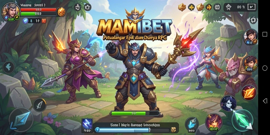 Tampilan gameplay RPG yang menakjubkan di MAMIBET.
