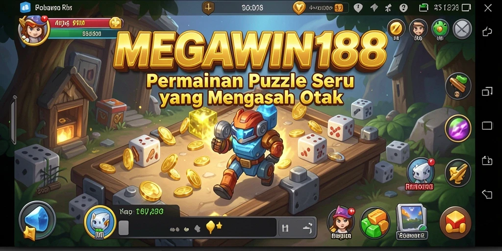 Screenshot gameplay MEGAWIN188 yang menampilkan tantangan Puzzle.