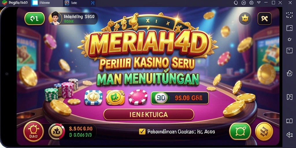 Tangkapan layar gameplay seru dari MERIAH4D kasino.