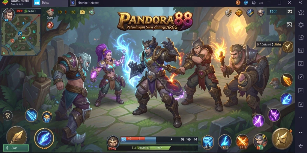 Tampilan gameplay seru dan mendebarkan dari PANDORA88 dalam aksi.