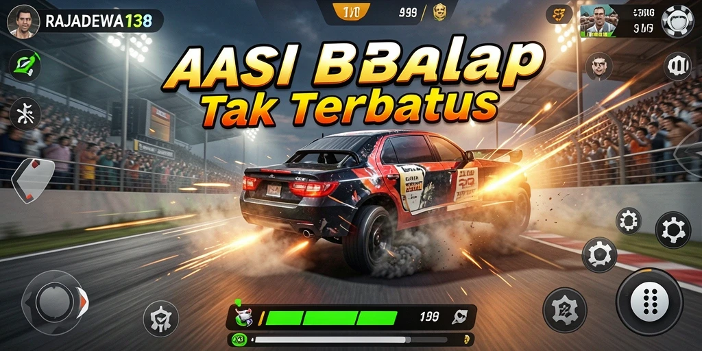 Tampilan menarik dari gameplay Racing di RAJADEWA138.