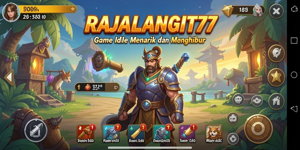 Tampilan gameplay menarik dari RAJALANGIT77 yang mengasyikkan.