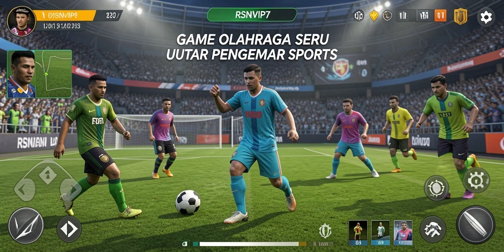 Tangkapan layar RSNVIP7 menunjukkan aksi seru dalam permainan olahraga.