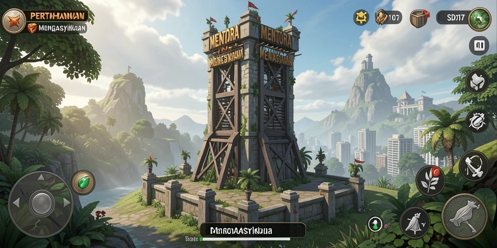 Gameplay menara pertahanan yang intens dan menarik dari SD107.