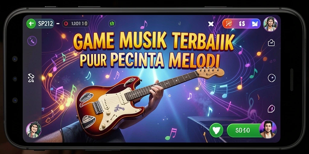 Tampilan gameplay SP212 dengan alunan musik yang menarik.