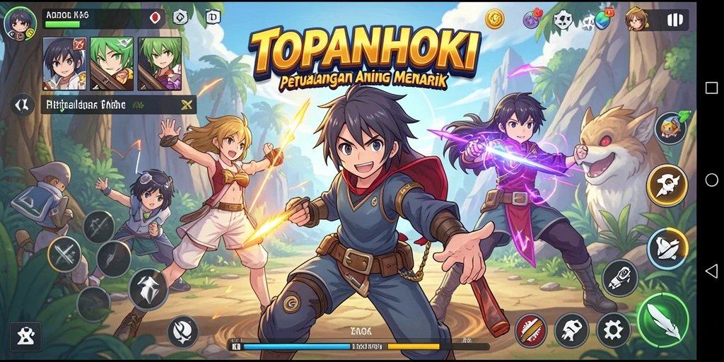 Tampilan gameplay TOPANHOKI yang memukau dan penuh aksi.