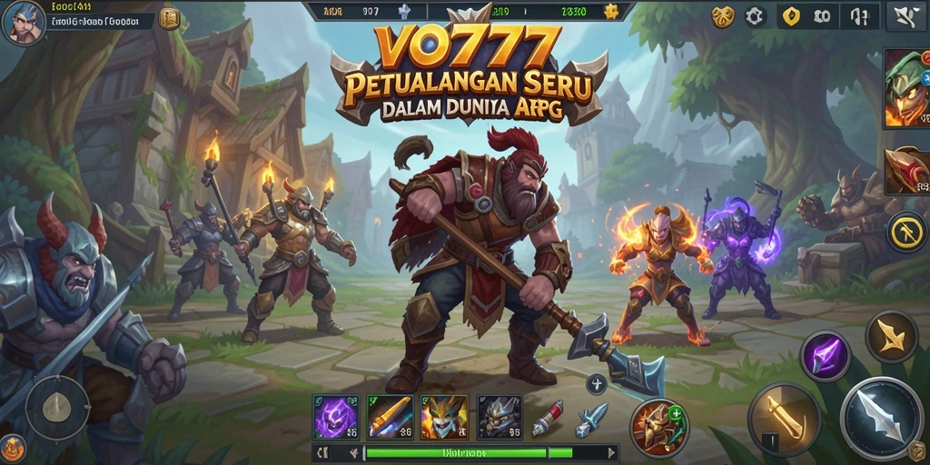 Tampilan menarik dari petualangan ARPG VO777 dengan karakter dinamis.