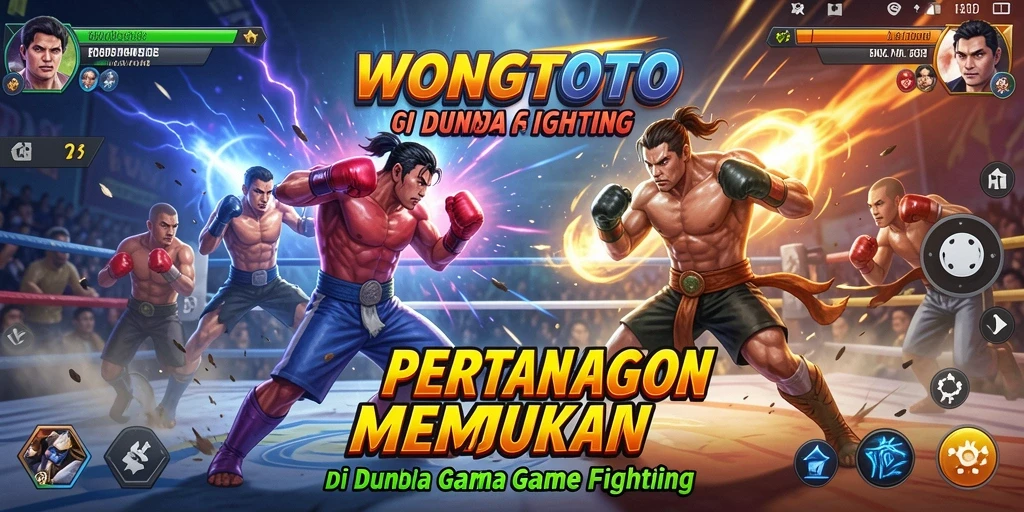 Tampilan aksi seru dalam WONGTOTO saat pertarungan berlangsung.