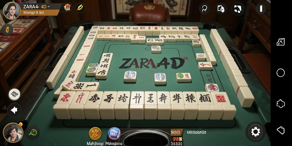 Tangkapan layar <strong>ZARA4D</strong> menunjukkan gameplay Mahjong yang seru dan menantang.